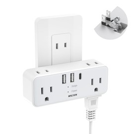 USB Outlet Tap Power Strip with USB 1 pc USB C 2 USB - a 6 AC Outlets 3 USB Ports Octopus Outlet Branch Outlet Multi-tap Octopus Charging Tap Direct Plug Power Cord oa Tap Lightning Guard Octopus Outlet Swing Plug Stylish Small Lightweight