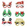 6 Pcs Christmas Glasses Novelty, Xmas Glassesc Adults, Christmas Novelty Glasses, Christmas Party Glasses, Christmas Party Props, Christmas Accessories to Wear, Santa Glasses, Christmas Fun Glasses