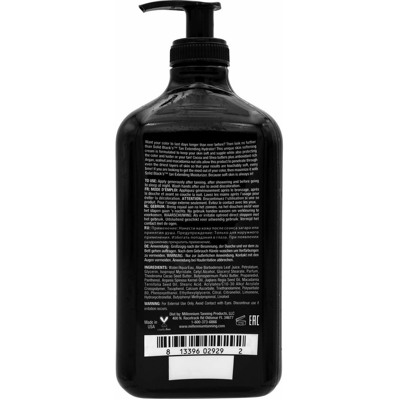 Millennium Tanning PAINT IT BLACK HEMP Dark Bronzer & SOLID