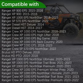 2205140 Windshield Washer Pump Fit for 2014-2024 Polaris Ranger XP 900 EPS/Diesel HST Deluxe/Crew XP 1000 EPS/Crew SP 570 EPS NorthStar, 12V Wiper Fluid Washer Pump