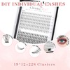 Glowingwin Individual Lashes Cluster Lashes Natural Look False Eyelashes Individual