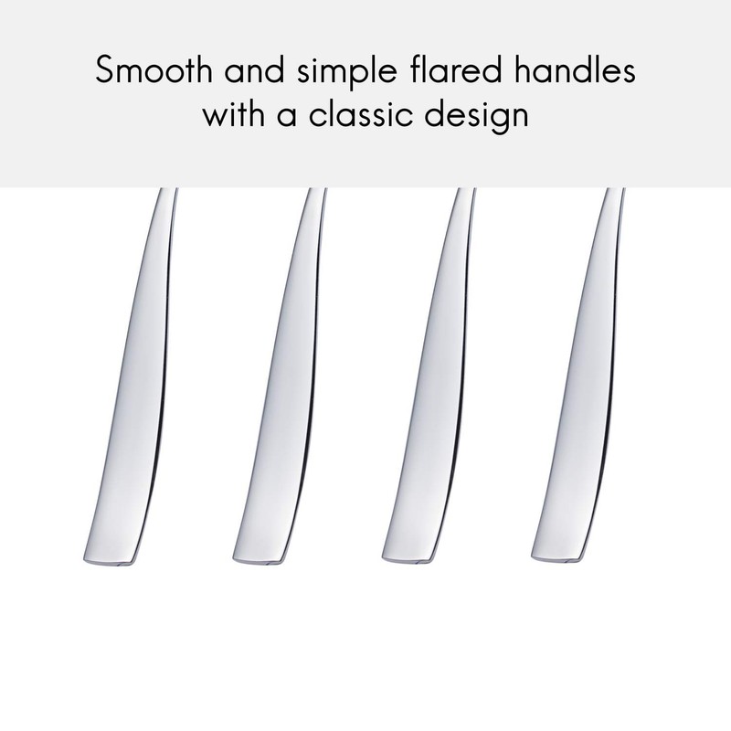 Viners Everyday Purity 18/0 4pce Dessert Spoon, Stainless Steel