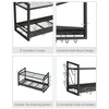 CHOEZON Hanging Pot Rack, Pot Rack Wall Mounted, 2-Tier Kitchen