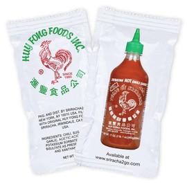 Sriracha2Go - Huy Fong Foods Sriracha Chili Hot Sauce Packets (200-Pack)