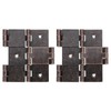 sourcing map Double Acting Hinges Folding Screen, 2Pcs 2.99" Double