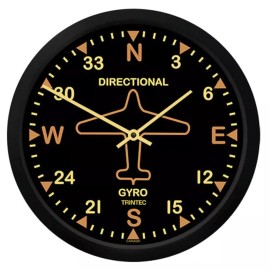 Trintec Industries 10" Vintage Directional Gyro Round Clock