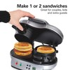 Hamilton Beach Dual Breakfast Sandwich Maker with Timer, Ready in