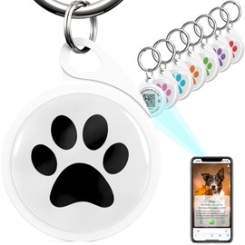 FURMYLOVE QR Code Dog Tag - Pet ID Tags - Waterproof Dog ID Tag - Customizable Free Pet Online Profile - Scan QR Code for Instant Pet Location Alert Email（Pack of 7）
