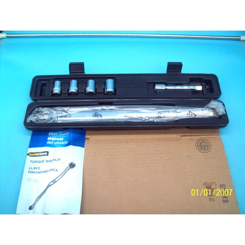 Workzone 47560-1/2" Drive Torque Wrench, sockets 20 to 150 Foot