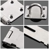 BuxiuGK Stainless Steel Padlock Hasp 4 Inches,Heavy Duty Hasp and