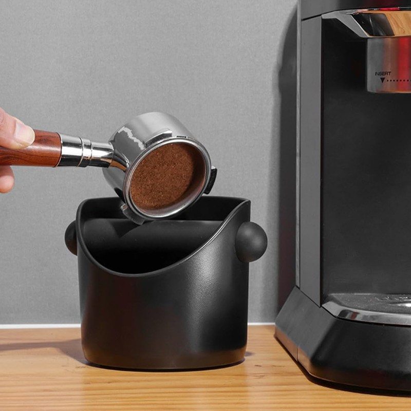 Espresso Coffee Knock Box, ABS Coffee Grounds Knock Box for
