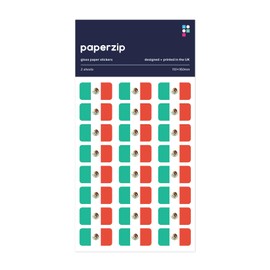 PAPERZIP - Mexico Flags (Bandera de México) – 48 Stickers for Business, Schools, Celebrations