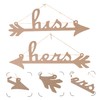 Mipcase 3sets His and Hers Wedding Chair Sign Decor for
