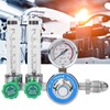 WX‑55X‑2L Argon Regulator Dual Tube Gas Flowmeter Pressure Reducer CGA540