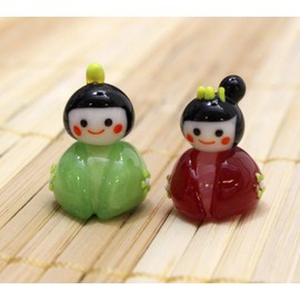 fo-ka-to Figurine Multi Lord H22 mm Princess H19 mm Cute Handmade Glass Crafted for finely Chicks ckf053 