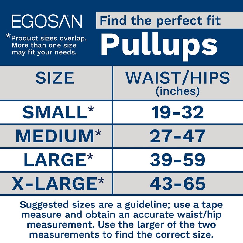 Egosan Maxi Incontinence Underwear Pull Ups Lightweight Breathable Disposable with