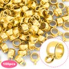 Joez Wonderful 100Pcs Links Bail Beads, Hypoallergenic Alloy Column Spacer
