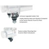airmaxxx Chrome Air Compressor Vibration Isolator Upgrade Feet Kit for