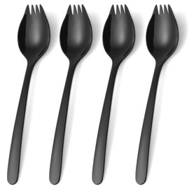 Lovingly Yours Metal Spork Reusable Sporks 7-inch, Sporks Stainless Steel, Dessert Salad Forks
