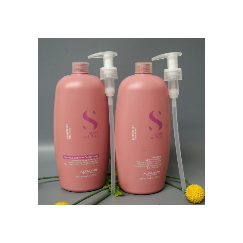 Alfaparf Semi Di Lino Moisture NUTRITIVE Shampoo & Leave-In Conditioner
