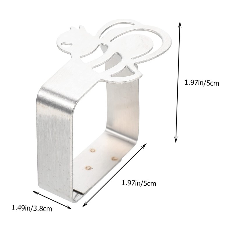 Tofficu 3sets Stainless Steel Tablecloth Clips Non Slip Fixator for