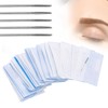 50PCS Professional Eyebrow Tattoo Needles Microblading Pen Shading Blades Permanent