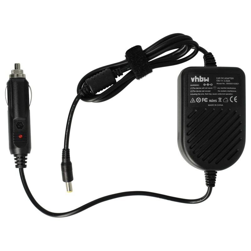 vhbw Car Charger Compatible with Acer Extensa 3000, 4100, 5235,