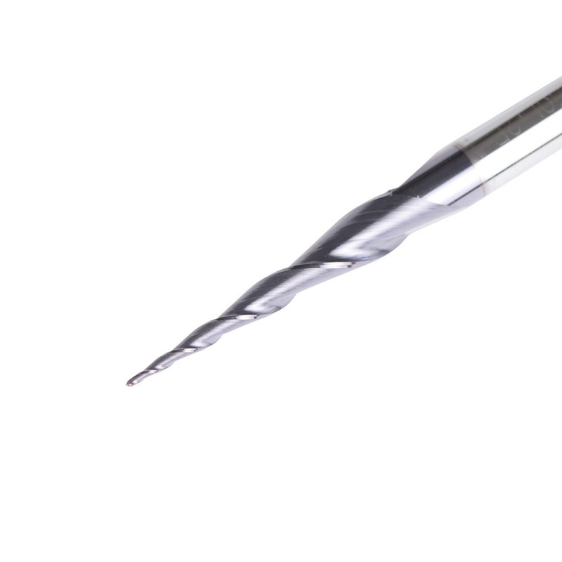 SpeTool 5Pcs Tapered Ball Nose Carving End Mill 1/8 inch