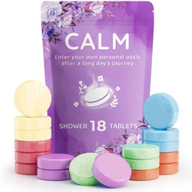 18 Pack Shower Steamers Aromatherapy - Christmas Day, Birthday Gifts - Shower Bombs with Lavender Mint Rose Coco Ocean Grapefruit Essential Oils,Self Care&Relaxation Gifts for Women and Men