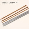 GOTOTOP Knitting Needles Set, 18 Sizes Single Pointed Carbonized Bamboo