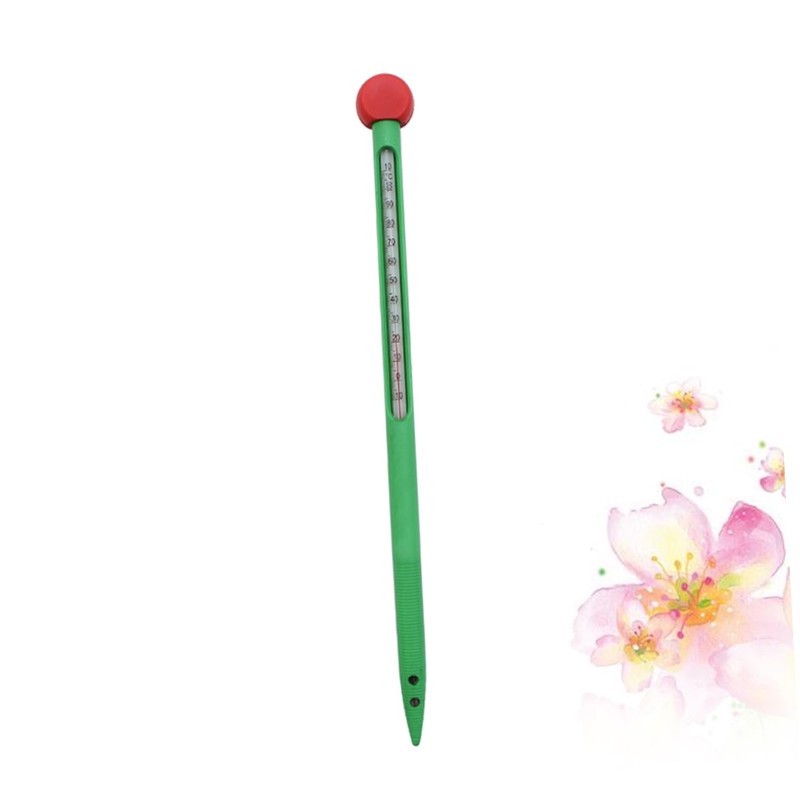 GLEAVI 2pcs Soil Thermometer Built Glass Rod to Portable Garden