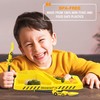 Dinneractive Utensil Set for Kids – Yellow Race Car Themed