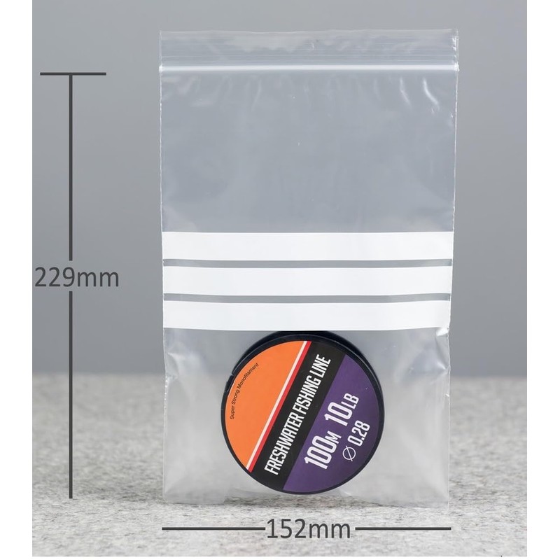 100 Small 6 x 9" / 150 x 225mm Clear