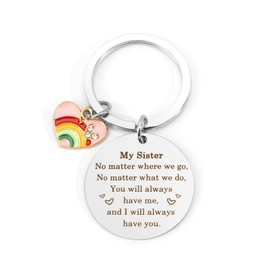 Kzikbxh Sister Gifts,Stocking Fillers,Gifts for Sister,Sister Birthday Gifts,Sister Gifts from Sister,Sister Keyring,Sister Presents,Special Sister Gifts,Friend Gifts,Gifts for Sisters Adults