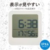 Ohm Electric HB-T20-W 08-1450 OHM Digital Thermometer, Hygrometer, For Bathrooms,