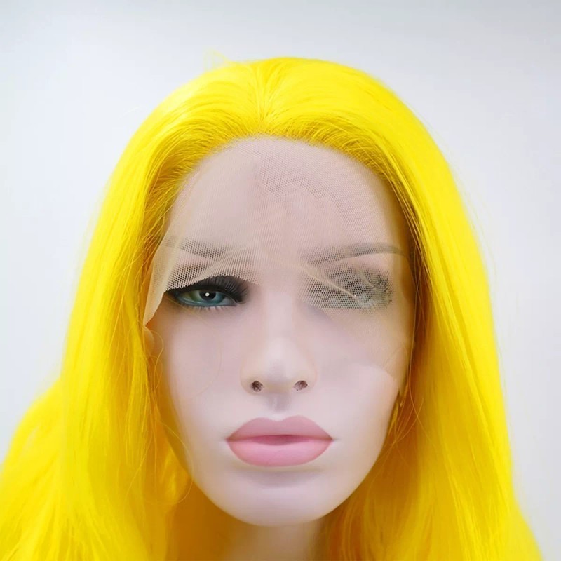 Vocoste Peluca Rizada Naturales Larga De Niña 24'' Amarillo
