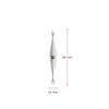 ZWILLING Premium Silver 90mm Cuticle Pusher (Nail Cleanser, Dual Instrument,
