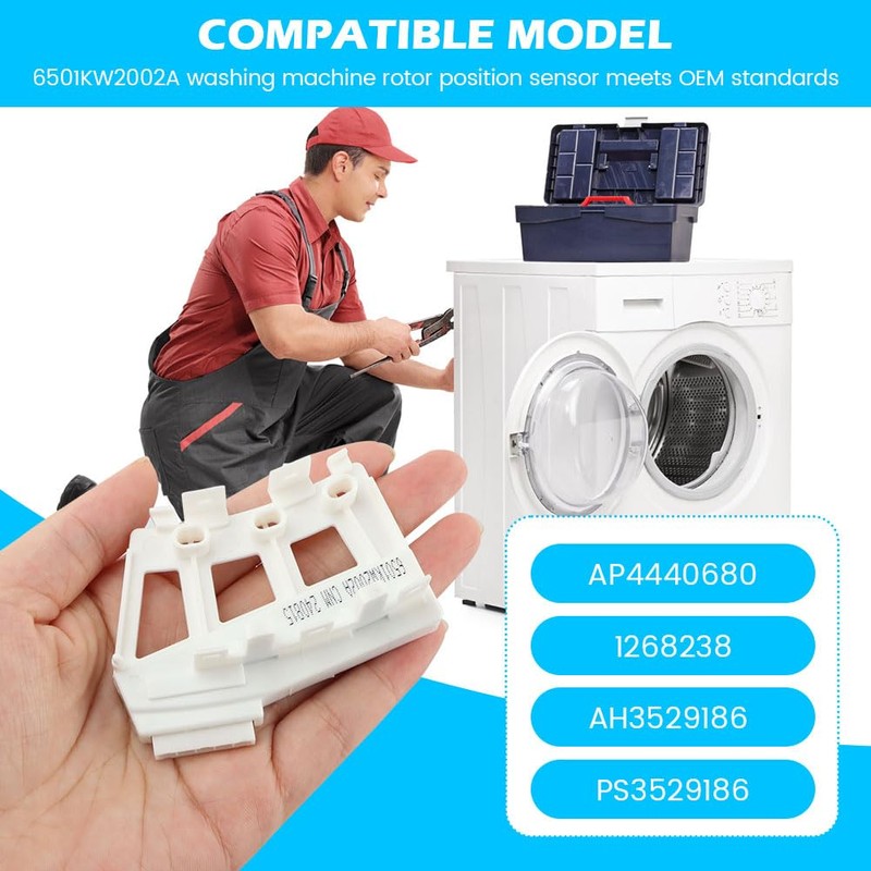 6501KW2002A Washer Motor Rotor Position Sensor Switch for Kenmore for