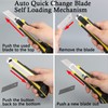 DOWELL Utility Knife Box Cutter Retractable Self Loading Heavy Duty