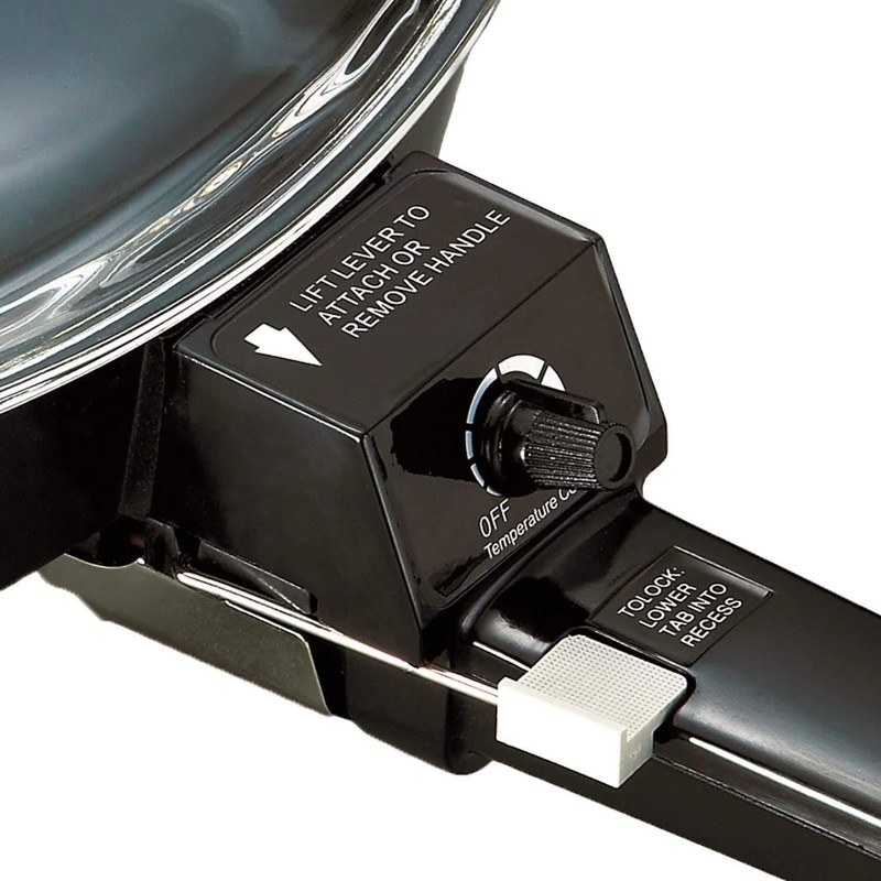 Brentwood SK-45 6" Non-Stick Electric Skillet with Glass Lid, Black,