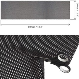 iGadgitz Home U6926 - Multiuse Non Slip Mat Anti Slip Mat Grip Mat (110 x 30cm) for Drawers, Kitchen Shelves, Workshop, Office, etc. - Black
