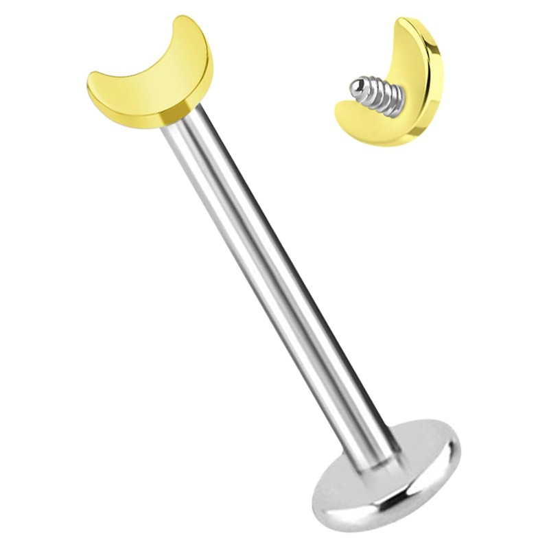 Ohr Piercing Titan Labret Stud in 1,2 x 8 mm