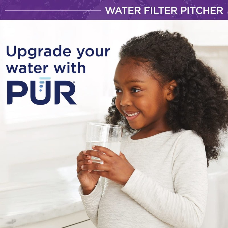 PUR Water Pitcher Filtration System, 7 Cup, Blush