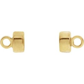 14K Yellow Round Magnetic Clasp