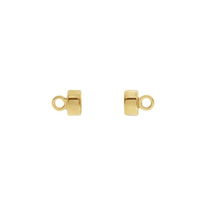 14K Yellow Round Magnetic Clasp