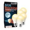 MiracleLED 604672 MAX 4-Pack Blue Blocking Bulb, Amber Glow