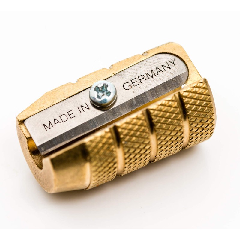 Fine&Candy - Brass Pencil Sharpener with Single Hole, Sharpener for