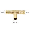 uxcell Reducing Barb Hose Fitting Tee T Shape Pipe Connector