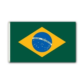 Shoe String King SSK® Brazil Outdoor Flag - Large 3' x 5', Weather-Resistant Polyester