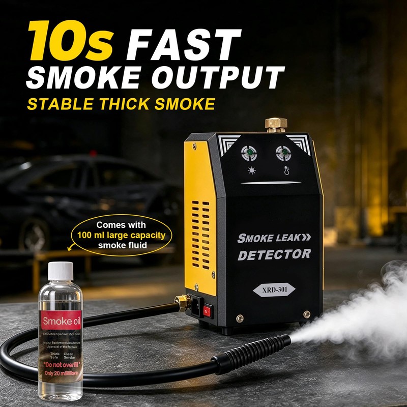 Automotive Smoke Machine with All Accessories & 100ml Smoke Fluid